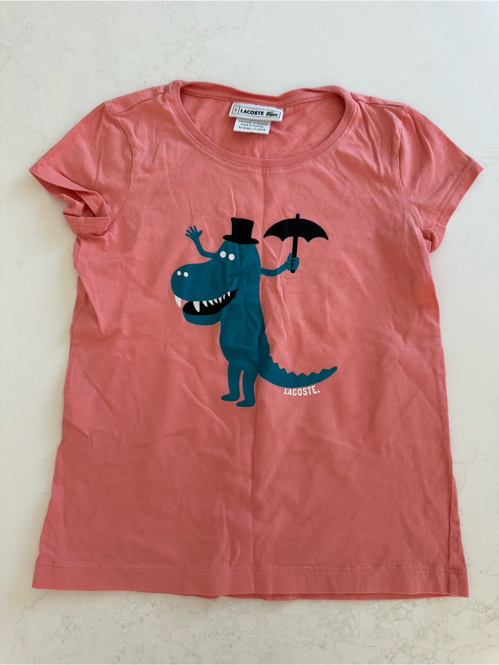 Lacoste Kids Graphic Tee - Crocodile Print